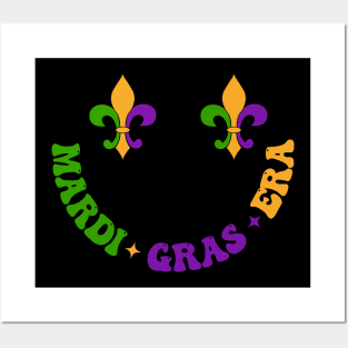 In My Mardi Gras Era Faux Sequin, Fleur De Lis, Mardi Gras Beads Glitter Fat Tuesday (2 Sided) Posters and Art